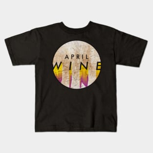 April Wine - VINTAGE YELLOW CIRCLE Kids T-Shirt